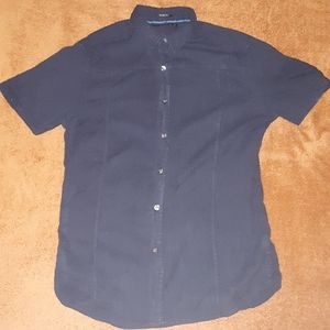 Navy Blue slim fit button up